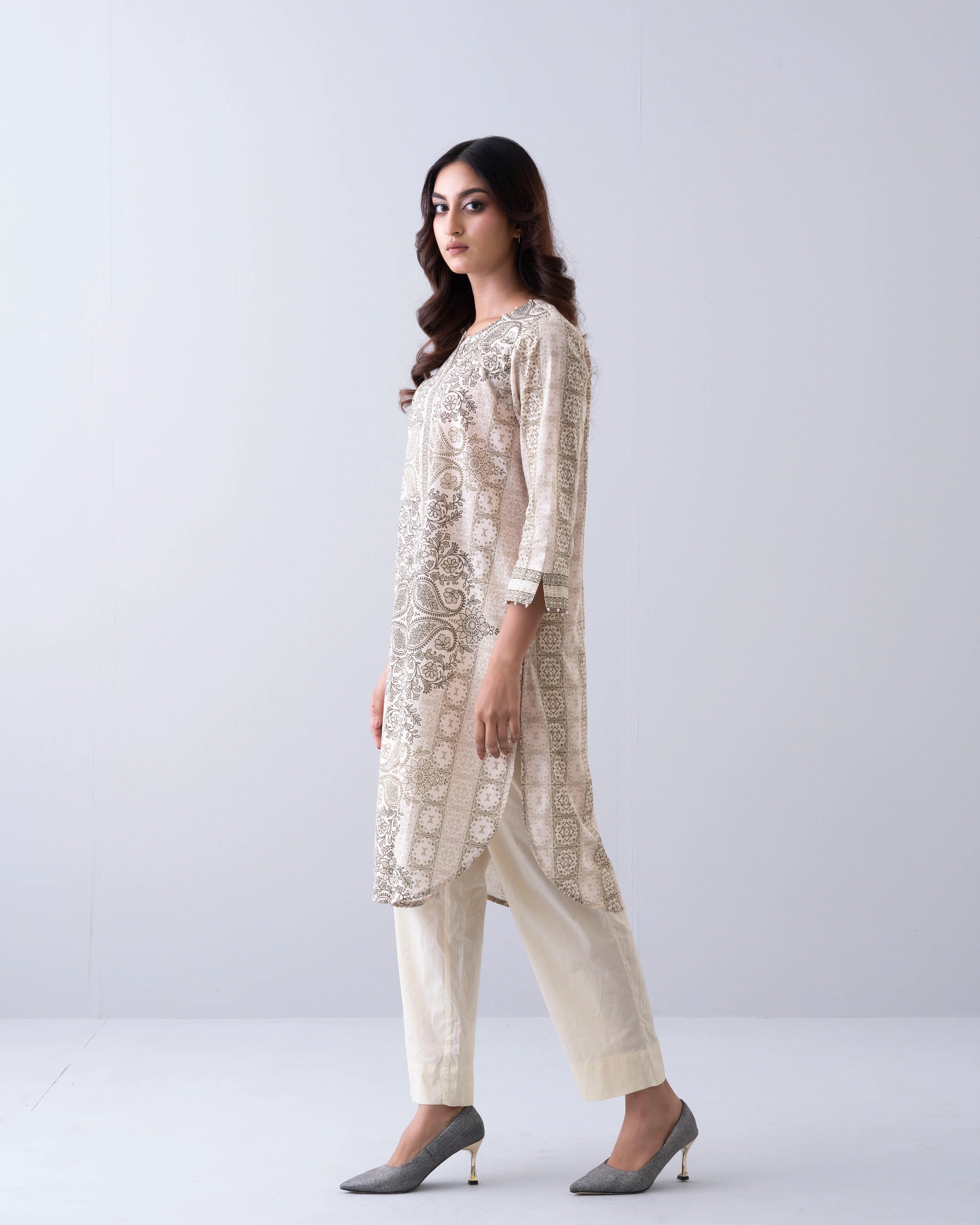 Relaxed Fit Printed One-Piece Ethnic Kurta