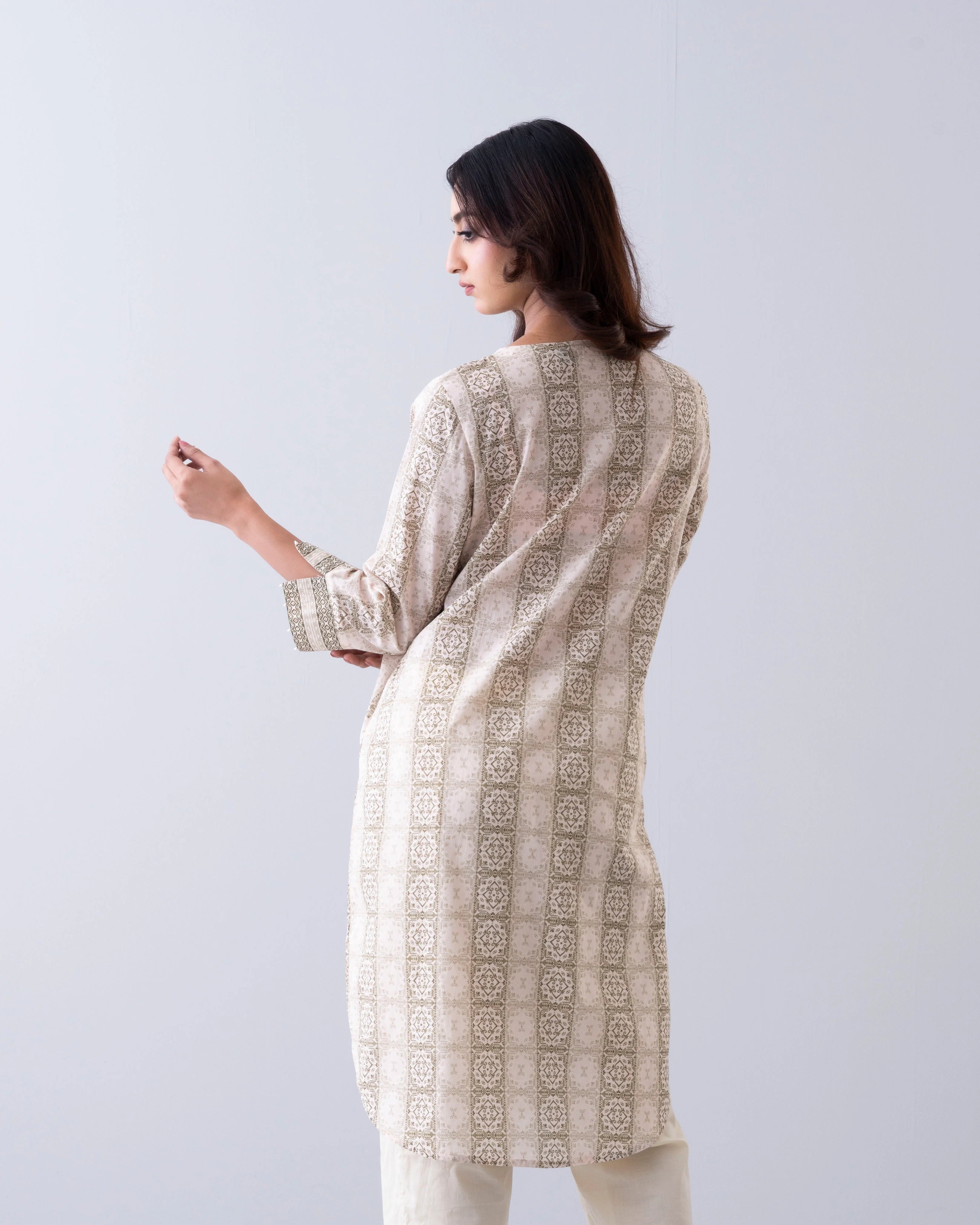 Relaxed Fit Printed One-Piece Ethnic Kurta