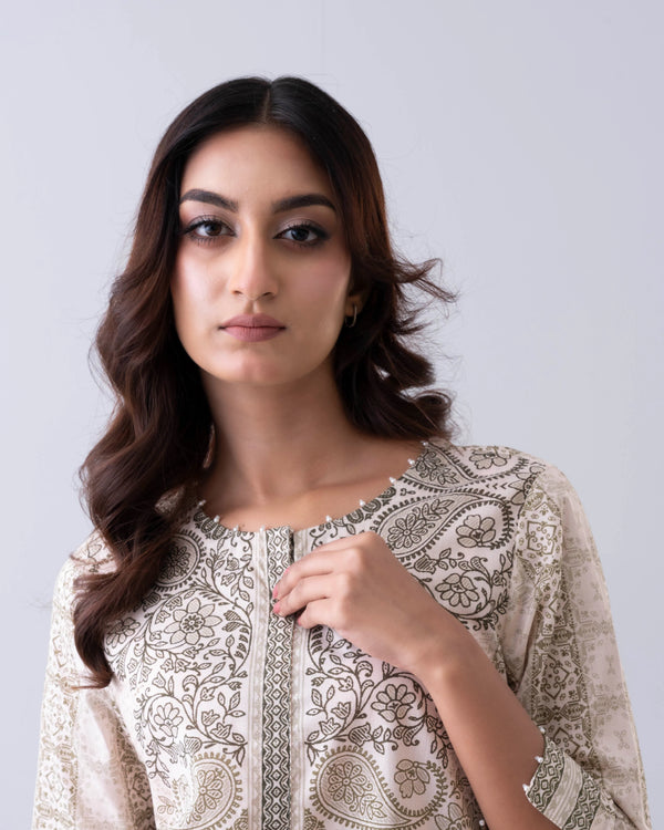 Relaxed Fit Printed One-Piece Ethnic Kurta